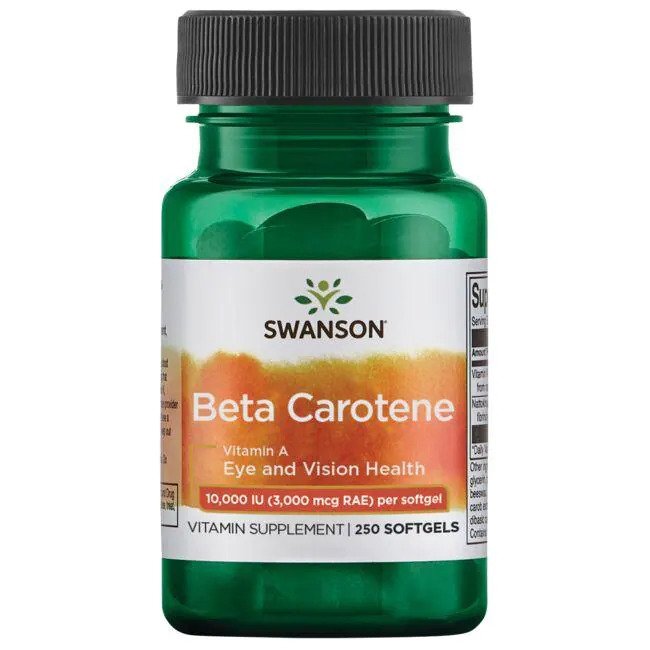 Beta-Carotene (Vitamin A) - 10 000 IU - 250 softgels