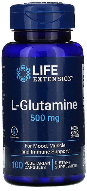 L-Glutamine - 500mg - 100 vcaps