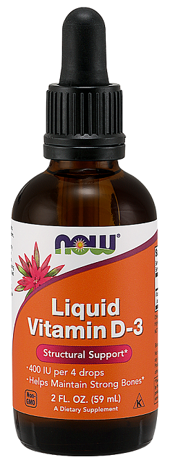 Vitamin D-3 Liquid - 400 IU - 59 ml.