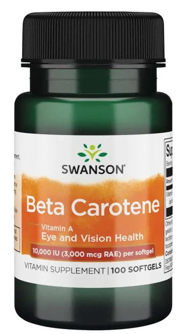 Beta-Carotene (Vitamin A) - 10 000 IU - 100 softgels