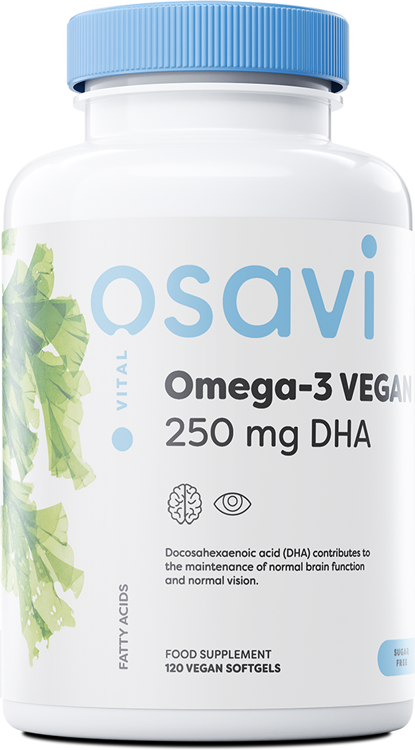 Omega-3 Vegan - 250mg DHA - 120 vegan softgels