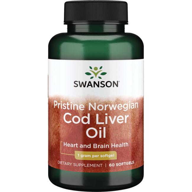 Pristine Norwegian Cod Liver Oil - 1000mg - 60 softgels