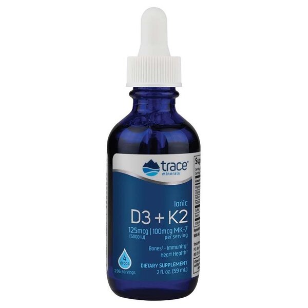 Trace Minerals Ionic D3 + K2