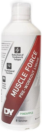 Muscle Force Liquid Pre-Workout - Pineapple - 500 ml.