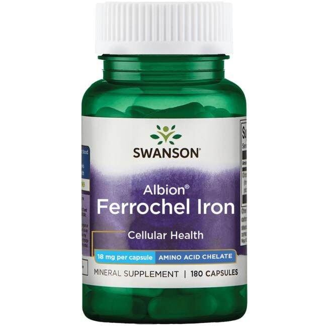 Albion Ferrochel Iron - 18mg - 180 caps