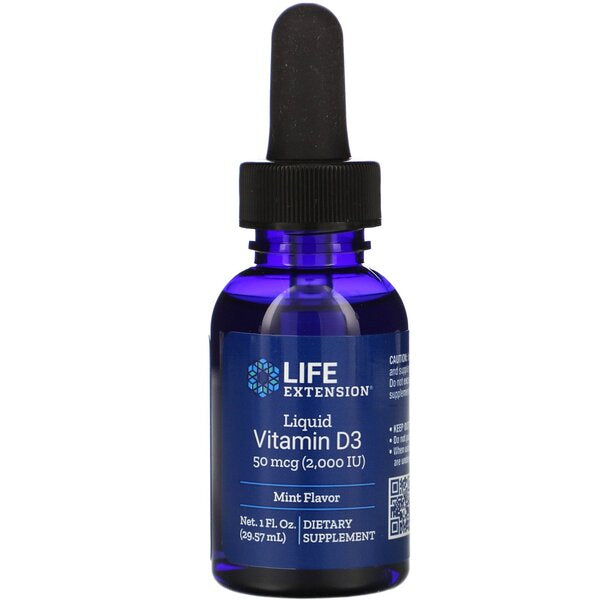 Liquid Vitamin D3 - 50mcg (Mint) - 29 ml.