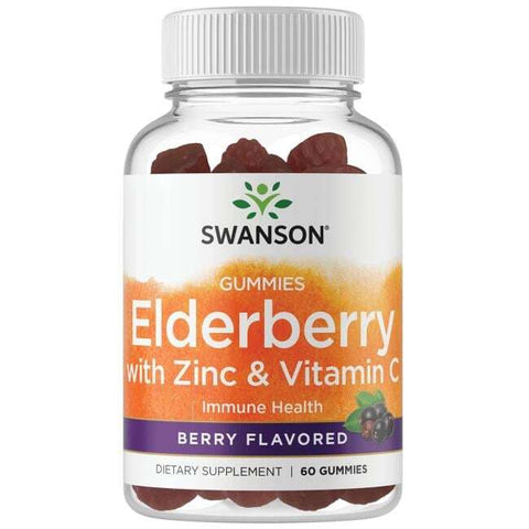 Elderberry Gummies with Zinc & Vitamin C - Berry - 60 gummies