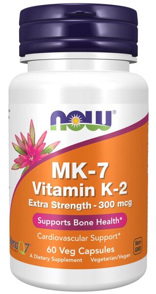 MK-7 Vitamin K-2 - 300mcg Extra Strength - 60 vcaps