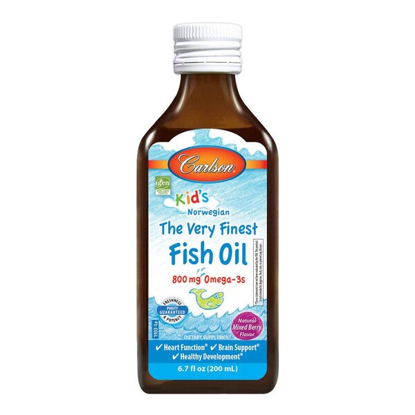 Kids The Very Finest Fish Oil - 800mg Natural Mixed Berry - 200 ml.