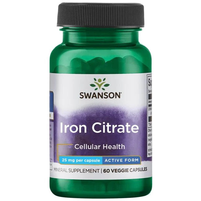 Iron Citrate - 25mg - 60 vcaps