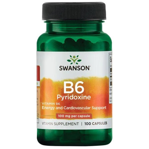 B6 Pyridoxine - 100mg - 100 caps