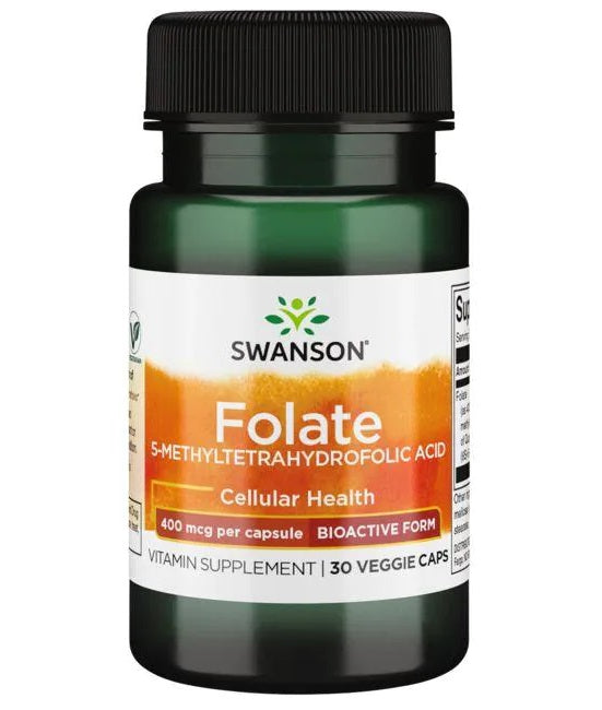 Folate (5-Methyltetrahydrofolic Acid) - 400mcg - 30 vcaps