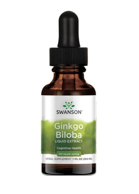 Ginkgo Biloba Liquid Extract, 250mg - 29.6 ml.