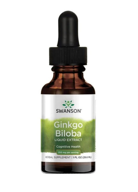 Ginkgo Biloba Liquid Extract - 250mg - 29.6 ml.