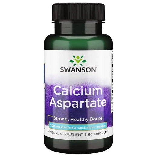Calcium Aspartate - 200mg Elemental Calcium - 60 caps