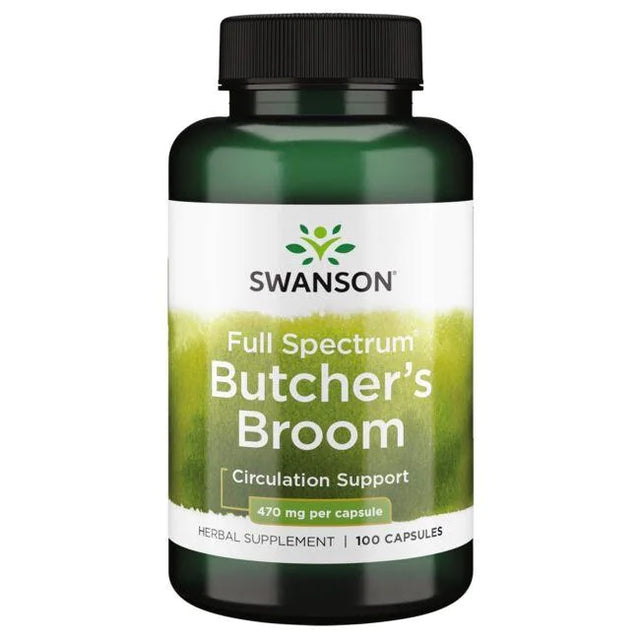 Full Spectrum Butchers Broom, 470mg - 100 caps