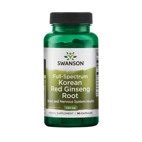 Full Spectrum Korean Red Ginseng Root - 400mg - 90 caps