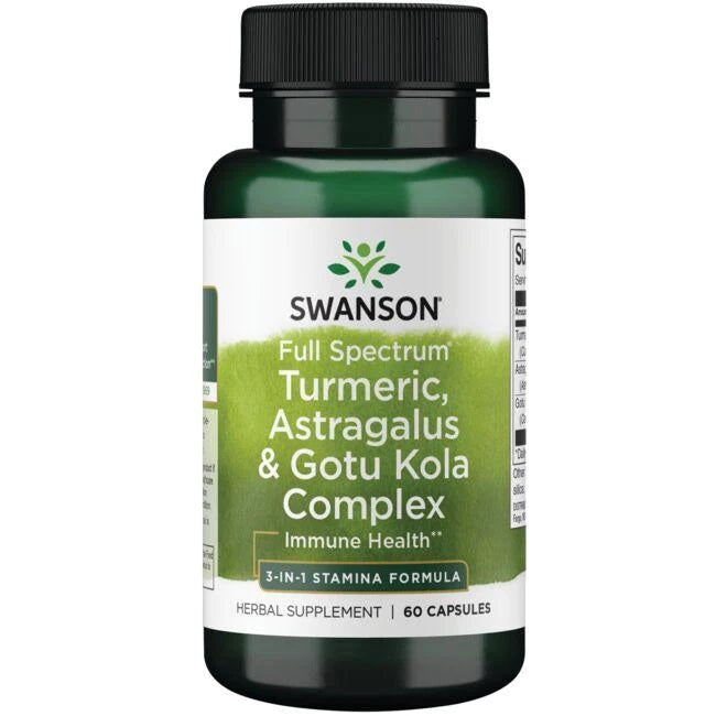 Full Spectrum Turmeric - Astragalus & Gotu Kola Complex - 60 caps