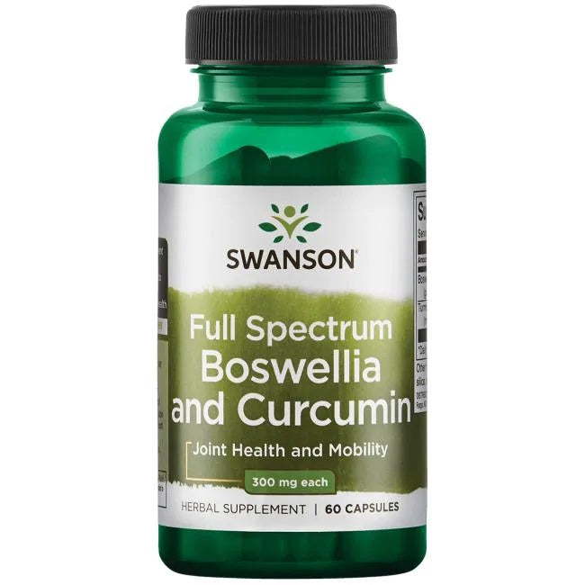 Full Spectrum Boswellia and Curcumin - 300mg - 60 caps