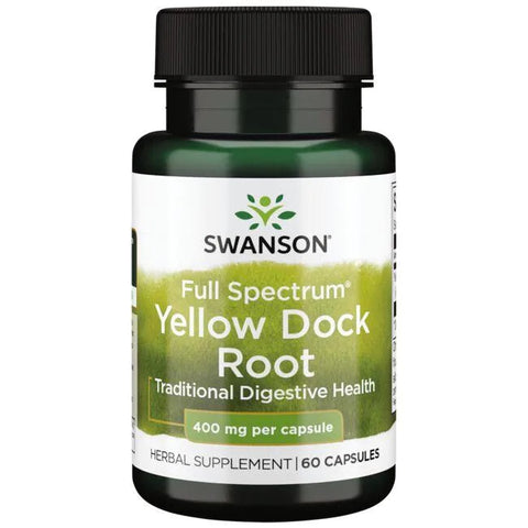 Full Spectrum Yellow Dock Root - 400mg - 60 caps