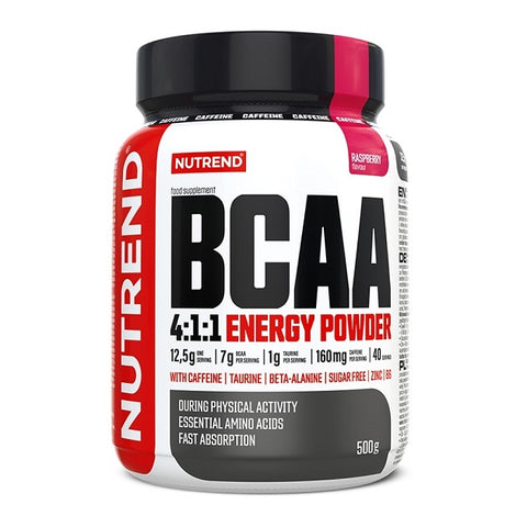 BCAA 4:1:1 Energy Powder - Raspberry - 500g