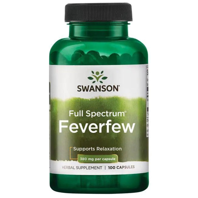 Full Spectrum Feverfew, 380mg - 100 caps