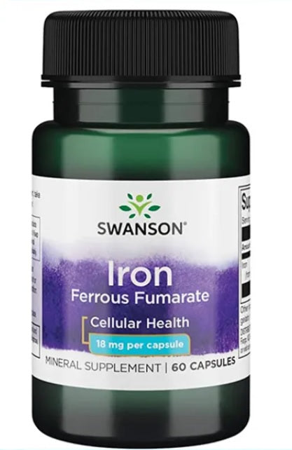 Iron (Ferrous Fumarate) - 18mg - 60 caps