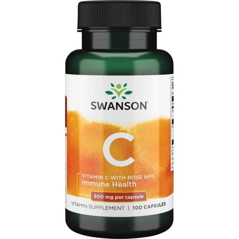 Vitamin C with Rose Hips Extract - 500mg - 100 caps