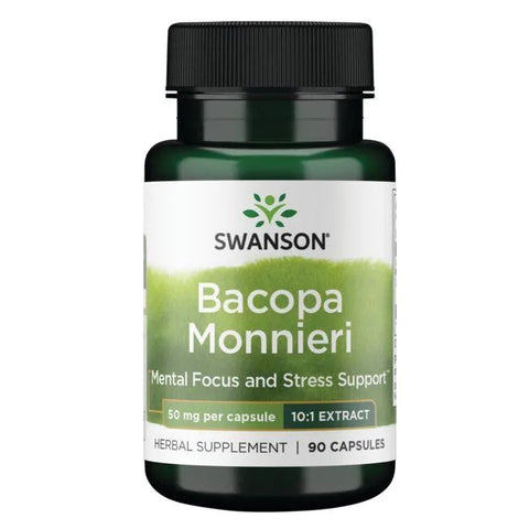 Bacopa Monnieri 10:1 Extract - 50mg - 90 caps