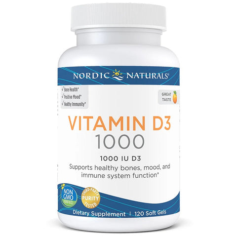 Vitamin D3 - 1000 IU Orange - 120 softgels