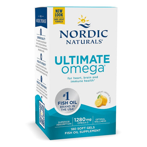 Ultimate Omega - 1280mg Lemon  - 180 softgels
