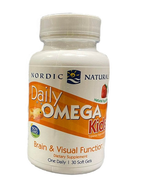 Daily Omega Kids - Natural Fruit Flavor - 30 softgels