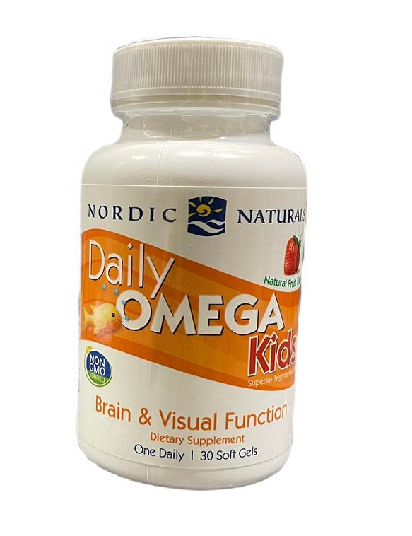 Daily Omega Kids - Natural Fruit Flavor - 30 softgels