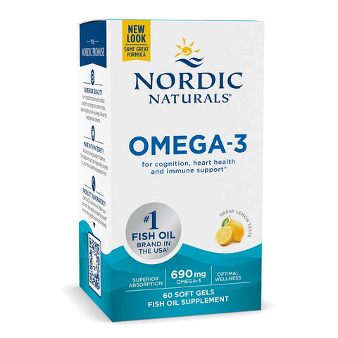 Omega-3 - 690mg Lemon - 60 softgels