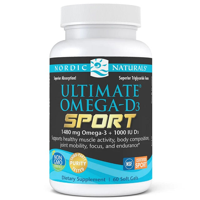 Ultimate Omega-D3 Sport - 1480mg Lemon - 60 softgels