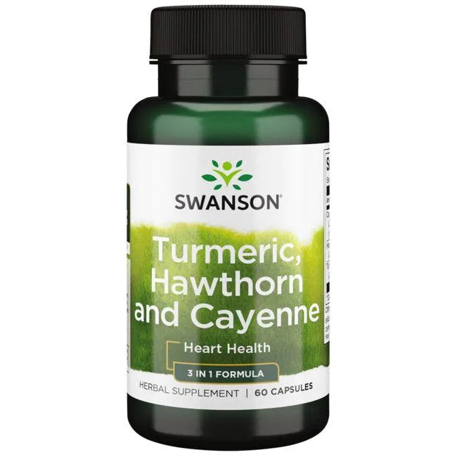 Turmeric - Hawthorn and Cayenne - 60 caps