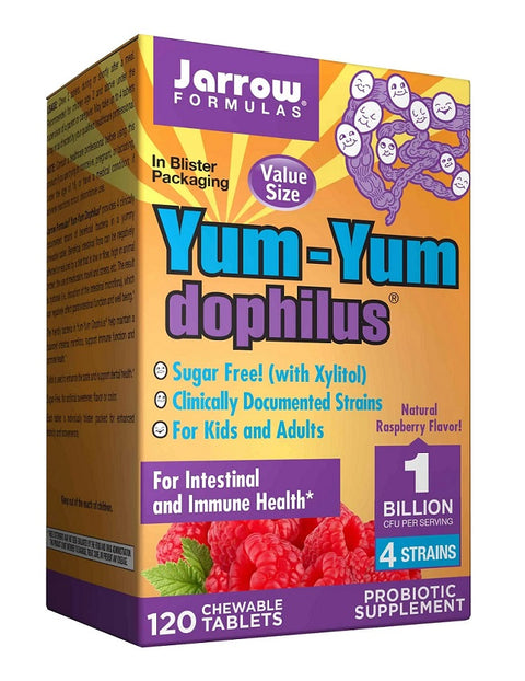 Yum-Yum Dophilus - 1 Billion CFU (Raspberry) - 120 chewable tabs
