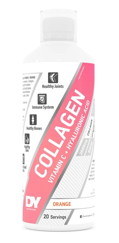 Liquid Collagen + Vitamin C + Hyaluronic acid - Orange - 500 ml.