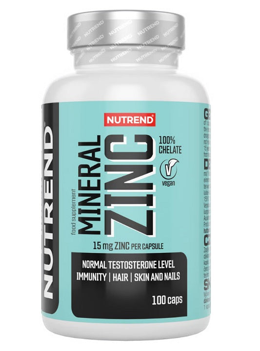 Mineral Zinc 100% Chelate - 15mg - 100 vcaps
