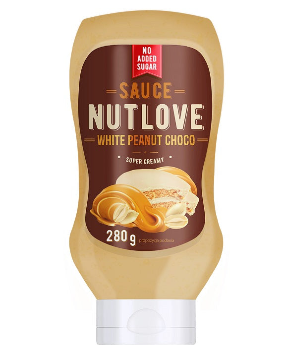 Nutlove Sauce - White Peanut Choco - 280 ml.