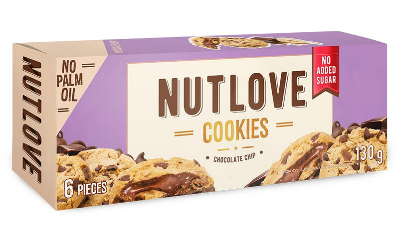 Nutlove Cookies - Chocolate Chip - 6 cookies