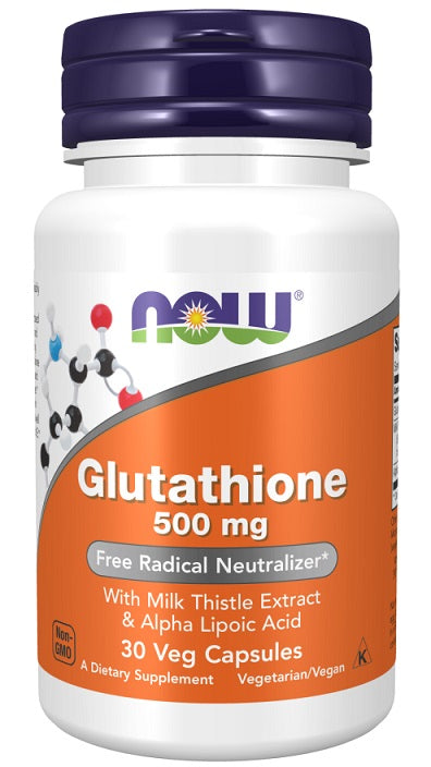 Glutathione with Milk Thistle Extract & Alpha Lipoic Acid - 500mg - 30 vcaps