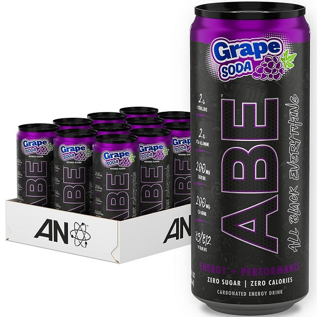 ABE Energy + Performance Cans - Grape Soda - 12 x 330 ml.