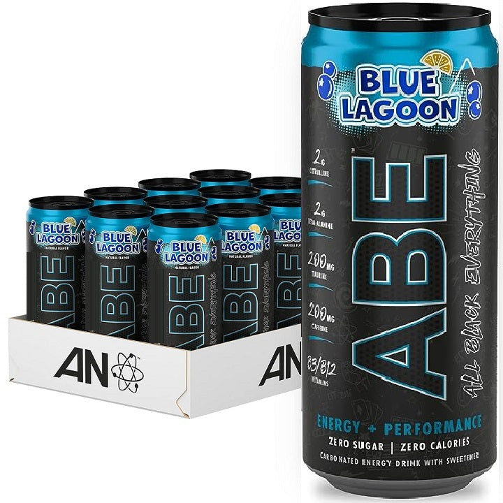 ABE Energy + Performance Cans - Blue Lagoon - 12 x 330 ml.