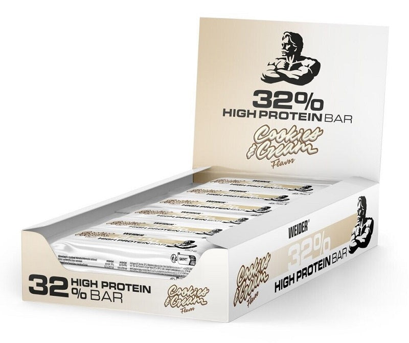 32% High Protein Bar - Cookies & Cream - 12 x 60g