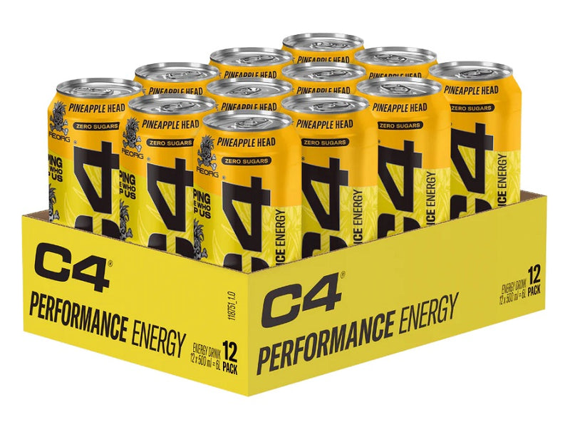 C4 Performance Energy - Pineapple Head - 12 x 500 ml.
