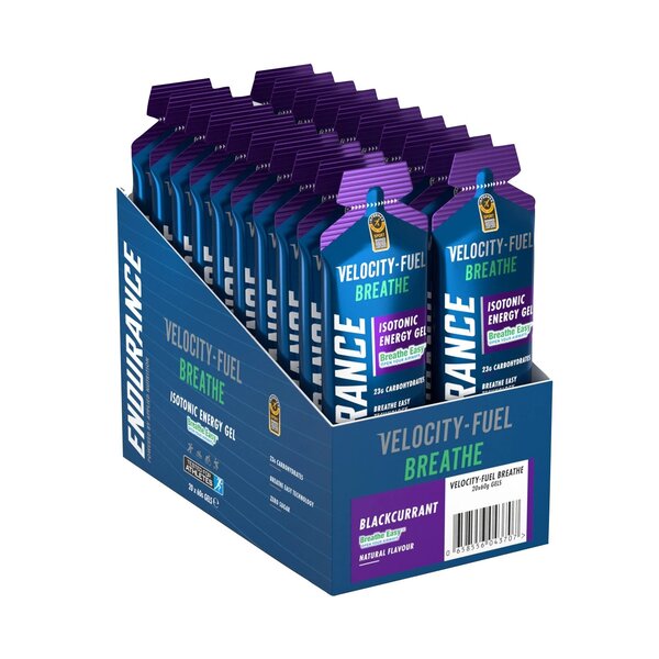 Endurance Breathe Isotonic Energy Gel - Blackcurrant - 20 x 60g