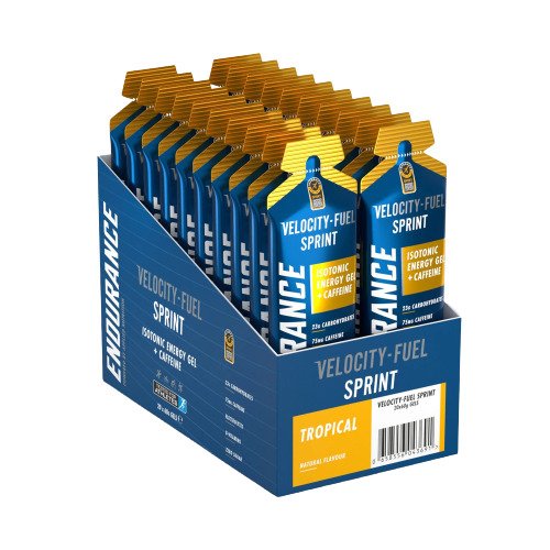 Endurance Sprint Isotonic Energy Gel + Caffeine - Tropical - 20 x 60g