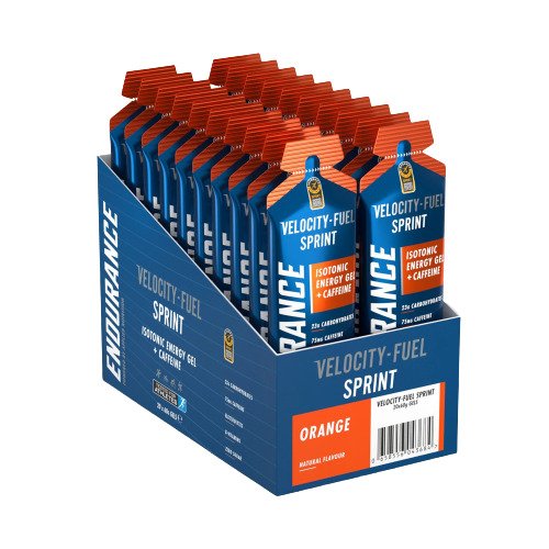 Endurance Sprint Isotonic Energy Gel + Caffeine - Orange - 20 x 60g