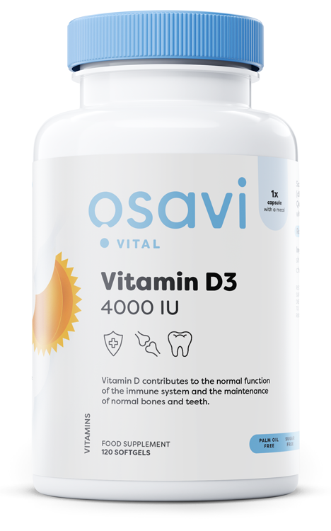 Vitamin D3 - 4000IU - 120 softgels